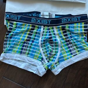 2Xist  low rise  Trunk  cotton body define high performance multi-striped new L